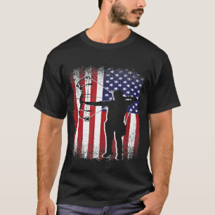 Camiseta Arco de Artes Esportivas Vintage Art Usa Flag Arch