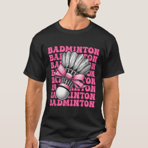 Camiseta Arco de Badminton Jogadora Shuttle Girl Mãe Pin