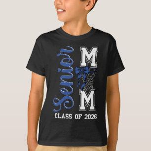 Camiseta Arco de basquete azul Mãe sênior Cl de 2026 Gradua