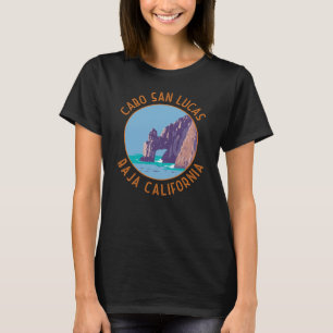 Camiseta Arco de Cabo San Lucas México Círculo Distressido 