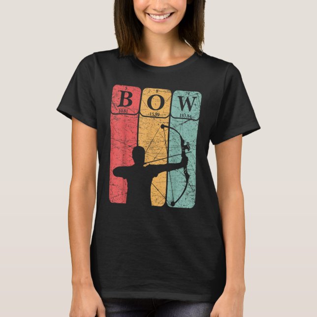 Camiseta Arco de caça ao Arco de Elementos de Mesa Periódic (Frente)