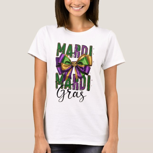 Camiseta Arco de Celebração do Mardi Gras (Frente)