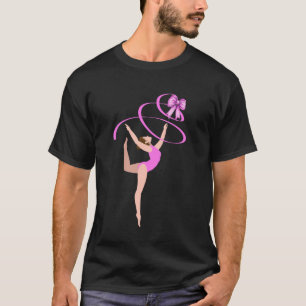 Camiseta Arco de Coquete Academia Ginástica Ginasta Fita Ro