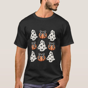 Camiseta Arco de coquete bonito Pumpkin Halloween Ghost Spo