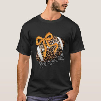 Camiseta Arco de Coquete de Futebol Leopardo do Dia de Jogo