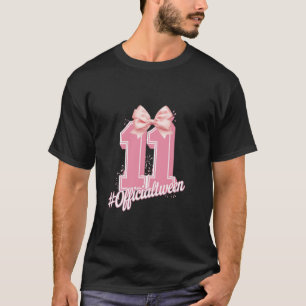 Camiseta Arco de Coquete Menina de Aniversário 11 Anos Home