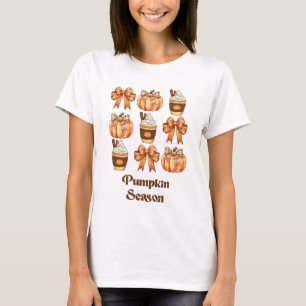 Camiseta Arco de Coquetéis Retro Coletor Pumpkin Fall