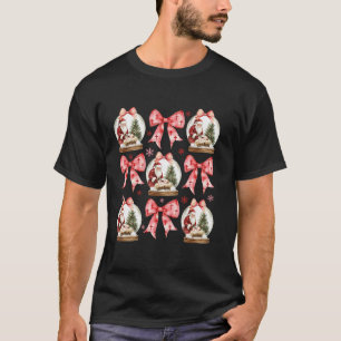 Camiseta Arco de coquetes bonito Baby Jesus Santa Claus Chr