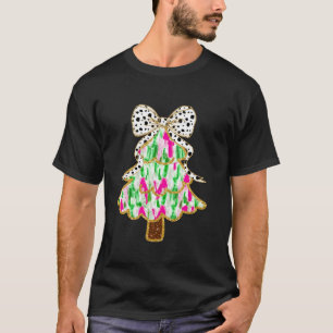 Camiseta Arco de Coquetes Colorida Bonita Engraçado Natal T