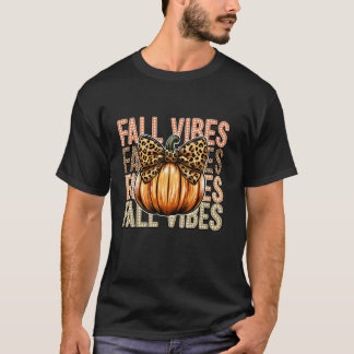 Camiseta Arco de Coquetes do Halloween Pumpkin Fall Vibes S