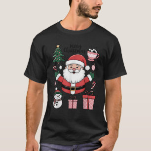 Camiseta Arco de Coquetes do Noel do Retro Santa Claus Lega