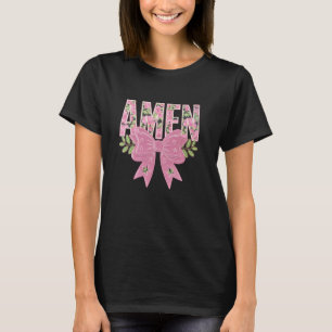 Camiseta Arco De Coquetes Florais De Amém Jesus Rapariga Ha