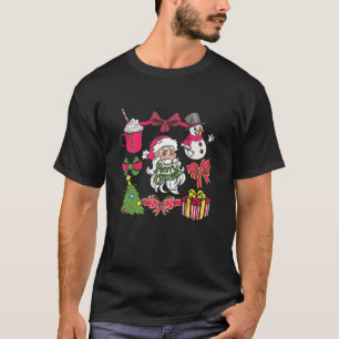 Camiseta Arco de Coquette de Santa Claus Rosa