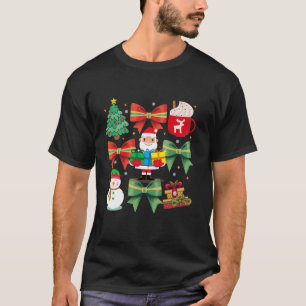 Camiseta Arco de Coquette de Santa Claus Rosa