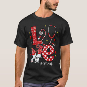 Camiseta Arco de Corações de Estetoscópio de Amor Cma Life