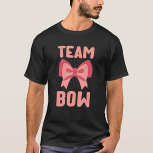 Camiseta Arco de Equipe Rosa Gênero Revele Chá de fraldas d