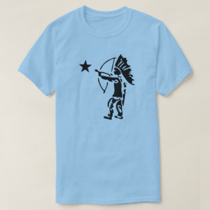 Camiseta Arco de estrela norte do indiano e pop art da seta