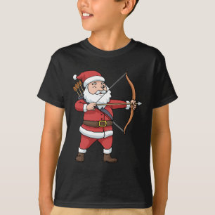 Camiseta Arco de Fila de Natal Caçando Papai Noel