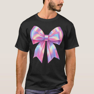 Camiseta Arco de Fita Rosa Estético Y2K