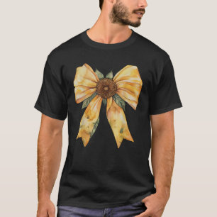 Camiseta Arco de girassol amarelo Flor silvestre Wo