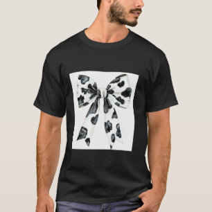 Camiseta Arco de Impressão de Vaca Estética Impressão de va