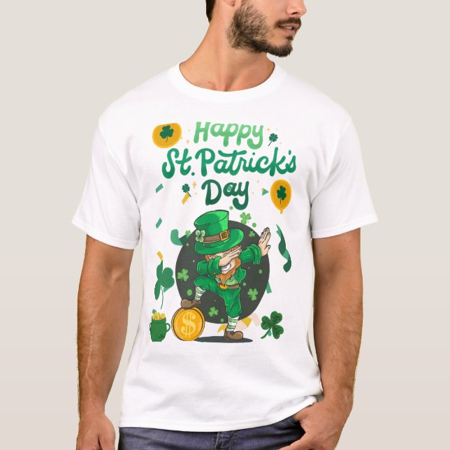 Camiseta "Arco de Leprechaun Sortudo - Rua. Tee do Dia de P (Frente)