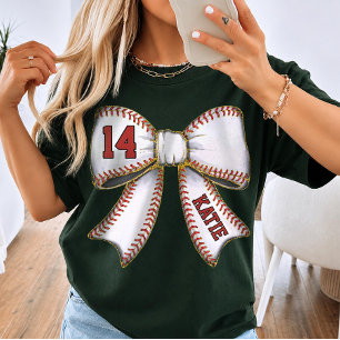 Camiseta Arco de Mãe de Beisebol Vintage Personalizado