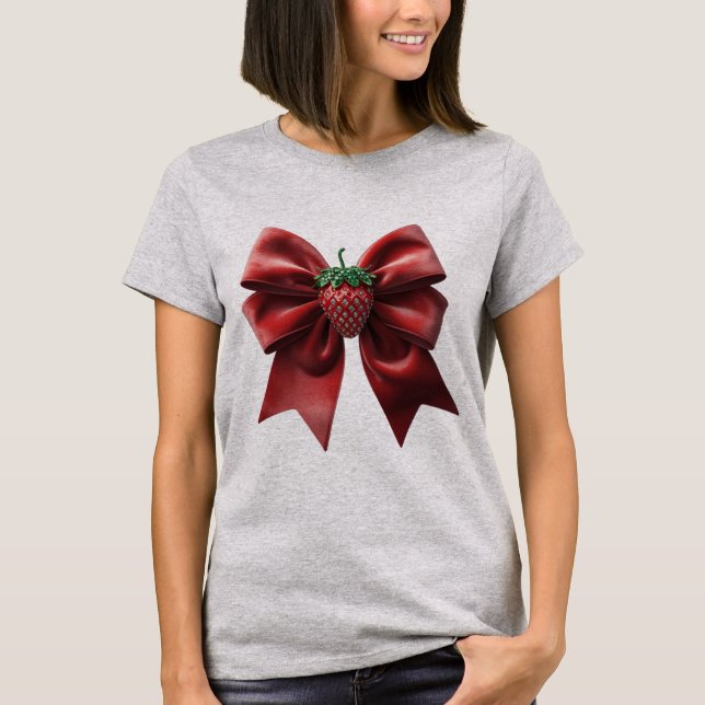 Camiseta Arco de morango velvet (Frente)