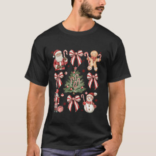 Camiseta Arco de Natal da Candy Candy Retro Cane Girly Wome