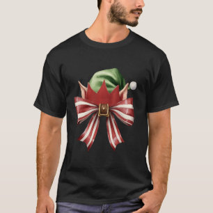 Camiseta Arco de Natal do Elf Bonito Vibes Meninas