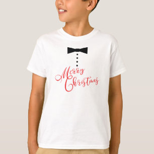 Camiseta Arco de Natal Festivo, Feliz Estilo Tuxedo