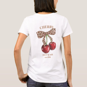 Camiseta Arco de Onça Retrô Cereja Doce & Macio Desde Sloga