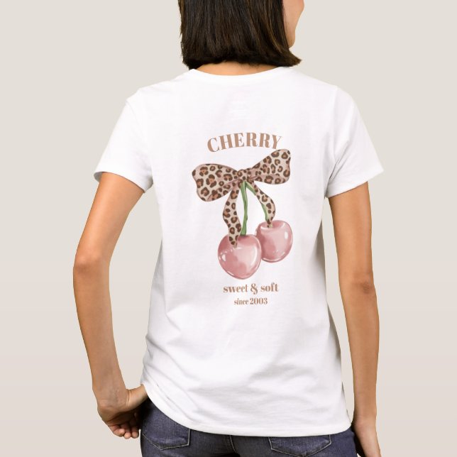 Camiseta Arco de Onça Retro Cereja Doce & Macio Desde Sloga (Verso)