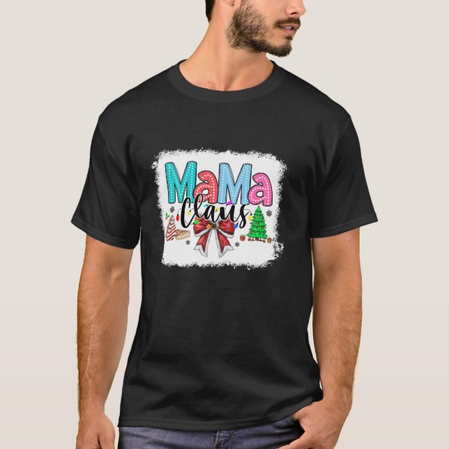 Camiseta Arco de Papais noeis de Natal da Mamãe Claus (Frente)
