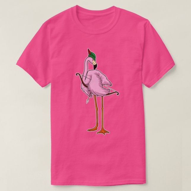 Camiseta Arco de Seta Flamingo Archer (Frente do Design)
