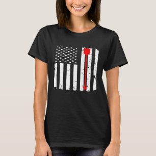 Camiseta Arco de Seta Vermelha da Archery - Bandeira Americ
