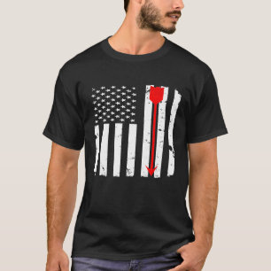 Camiseta Arco de Seta Vermelha da Archery - Bandeira Americ