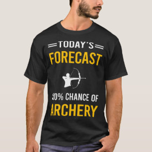 Camiseta Arco de setas do Archery Archer de Previsão Hoje
