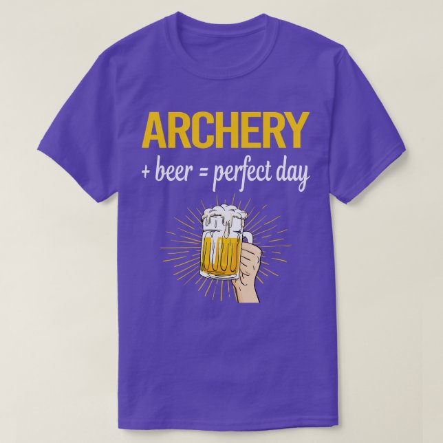 Camiseta Arco de setas do Arqueiro do Beer Day Archery (Frente do Design)