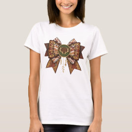 Camiseta arco de veado estilo coquete