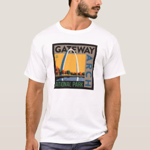 Camiseta Arco do gateway Ruas Louis, Missouri