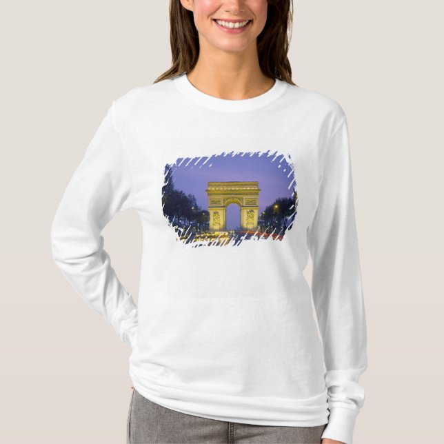 Camiseta Arco do Triunfo, Paris, França, (Frente)
