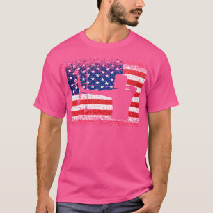 Camiseta Arco E Flecha De Arquearia Da Bandeira Americana O