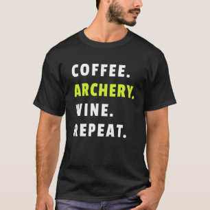 Camiseta Arco e Flecha Esporte Diversão Café Arquear Vinho 