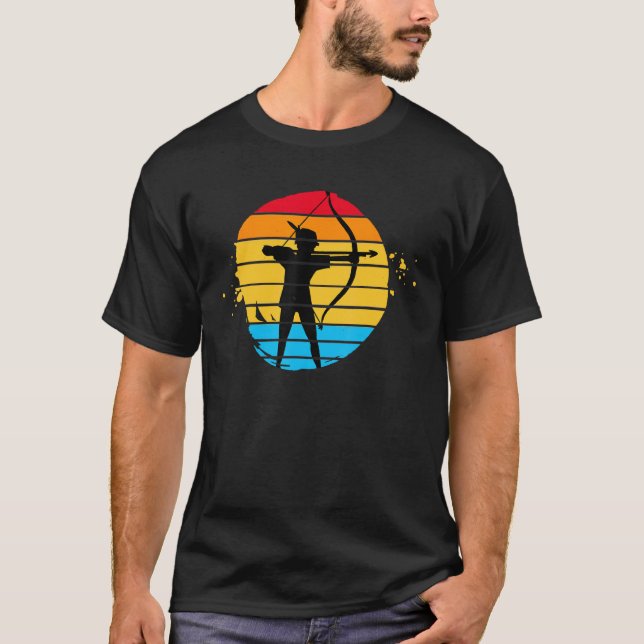Camiseta Arco e Flecha  Estilo Grunge de Arquearia (Frente)