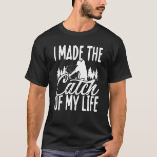 Camiseta Arco e pesca Recém-casados Captura da vida Pescado