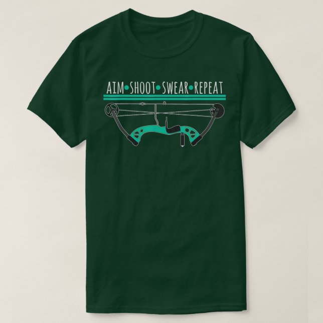 Camiseta Arco E Presentes De Seta Aim Disparo Jura Repetir  (Frente do Design)