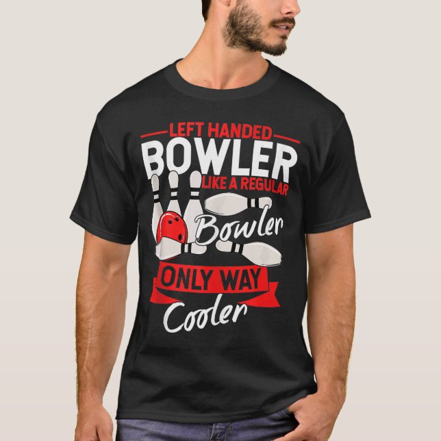 Camiseta Arco Fanática da Boliche bola de boliche Pin Bowle (Frente)