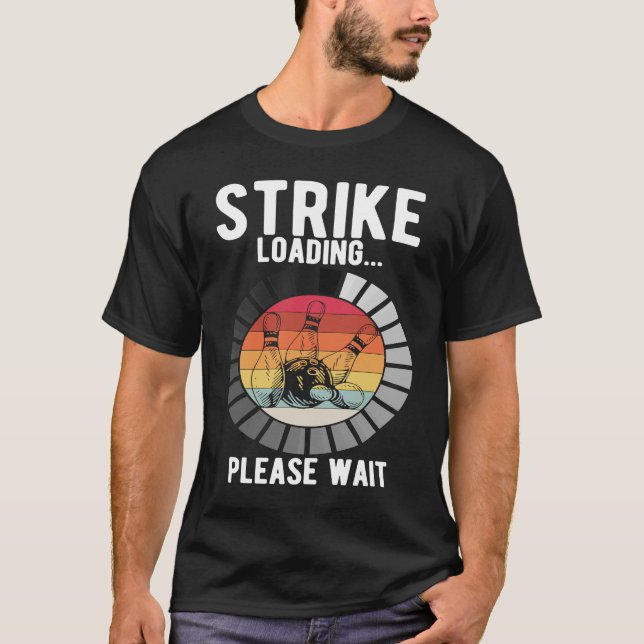 Camiseta Arco Fanática da Boliche bola de boliche Pin Bowle (Frente)