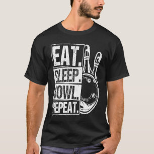 Camiseta Arco Fanática da Boliche bola de boliche Pin Bowle